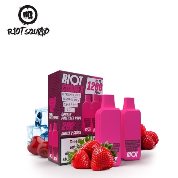 Riot Squad Connex - Strawberry Raspberry Cherry Ice - Pods 20mg